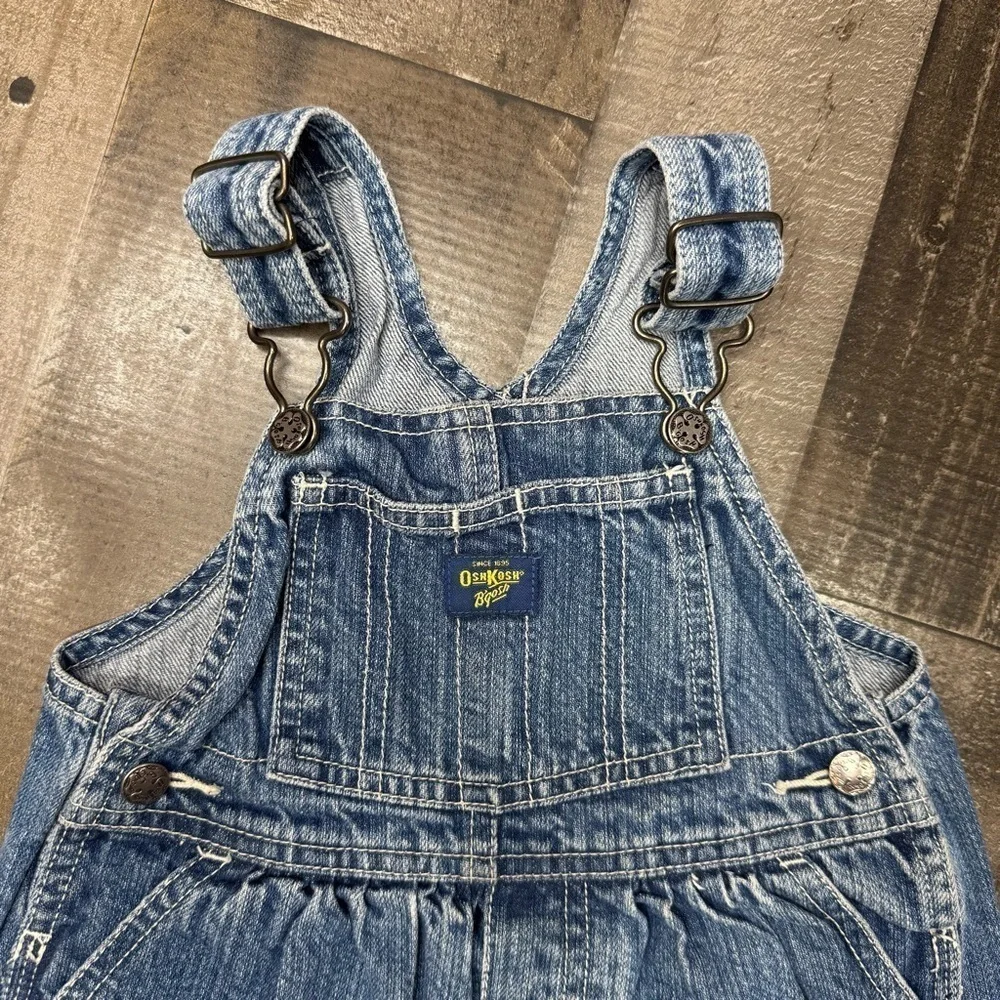 OshKosh B'gosh Blue Denim Overalls Timeless Casual Style